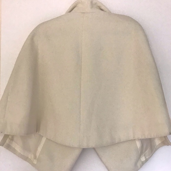 BCBG Paris Cape Coat in Cream - Picture 3 of 9